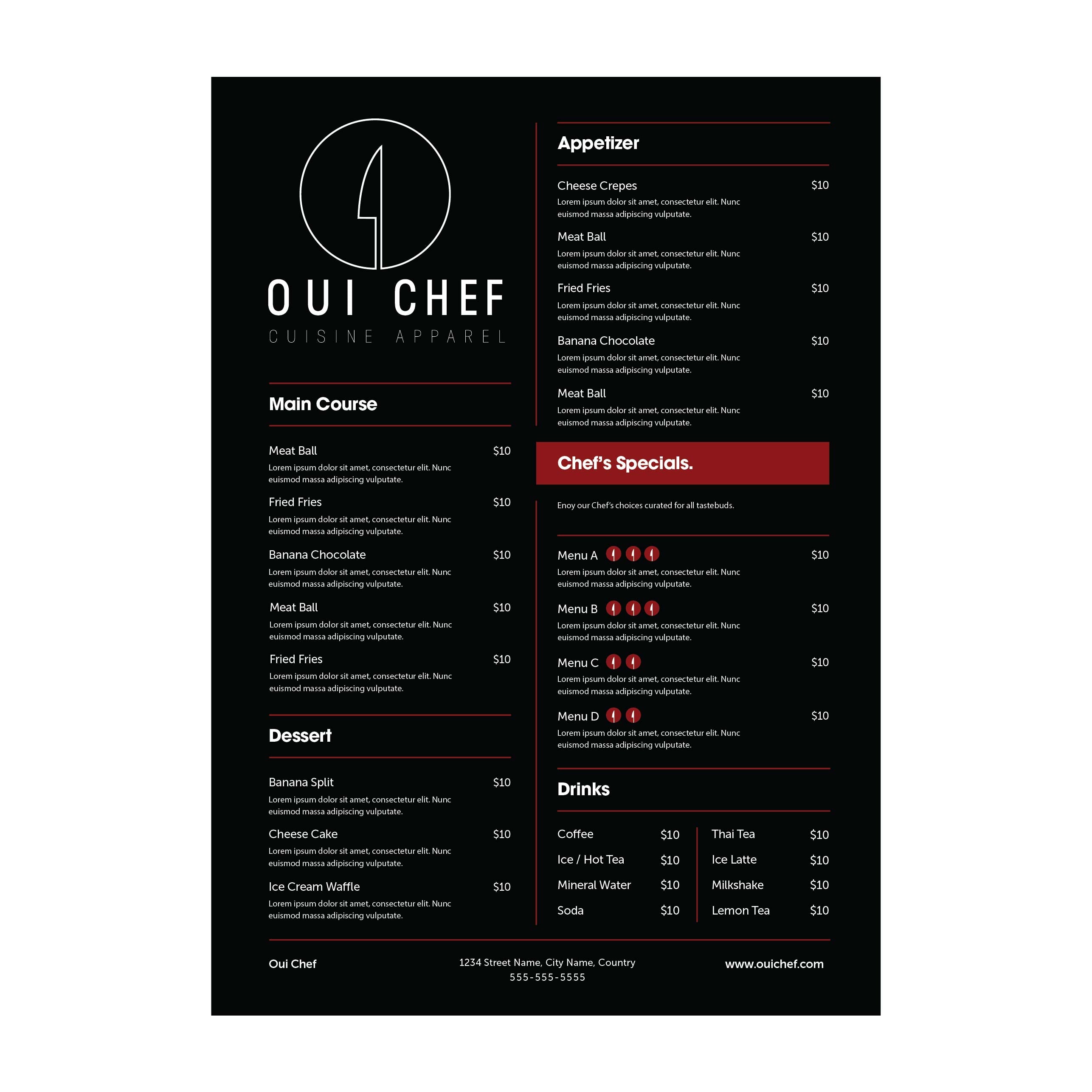MENU DESIGN 2