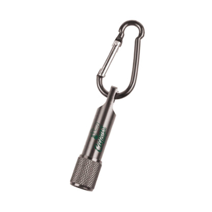 PRINTED LOGO METAL FLASH LIGHT KEY CHAIN