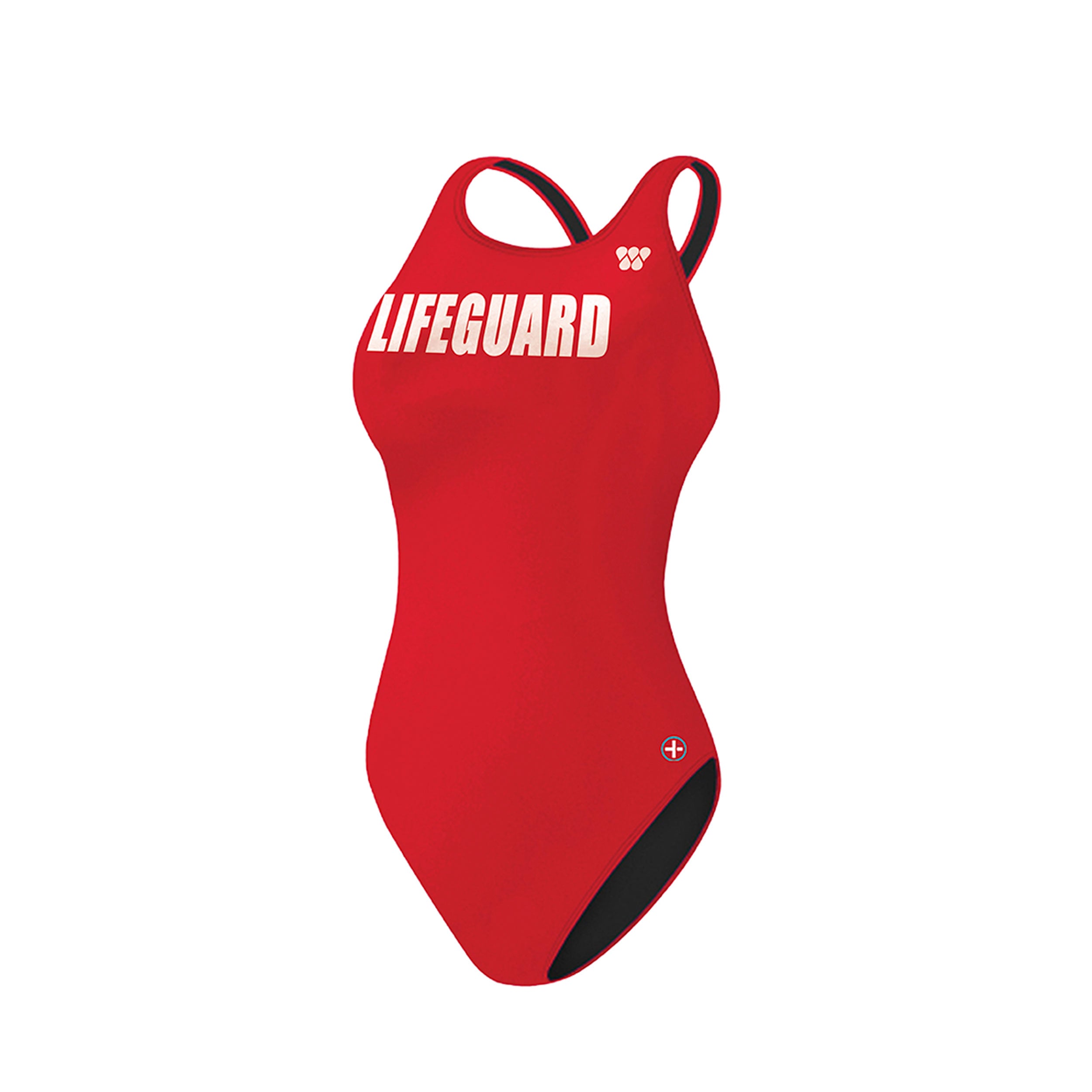 HEAT PRESS LIFEGUARD RACER BACK SWIM SUIT